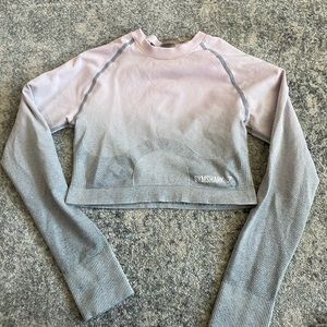 GYMSHARK | Seamless Long Sleeve Ombré Top